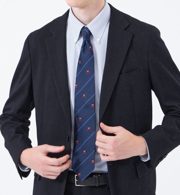 MACKINTOSH PHILOSOPHY「バッキンガムベア&times;ストライプ レギュラータイ」|ネクタイ・蝶ネクタイ|