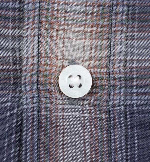 MACKINTOSH PHILOSOPHY「長袖オーバーサイズボタンダウンシャツ オンブレチェック」|シャツ・ブラウス|