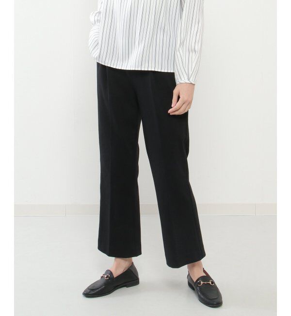 ikka「Beasystretch フレアパンツ」|その他|ブラック