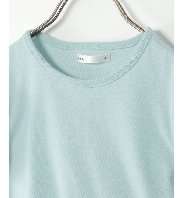 ikka kids「フラワー柄チュールパフスリーブTシャツ（120~160cm）」|Tシャツ・カットソー|