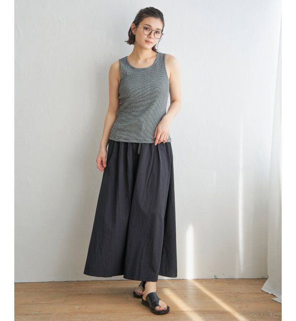 Lbc with Life「コットンUSAランダムテレコタンクトップ」|キャミソール|