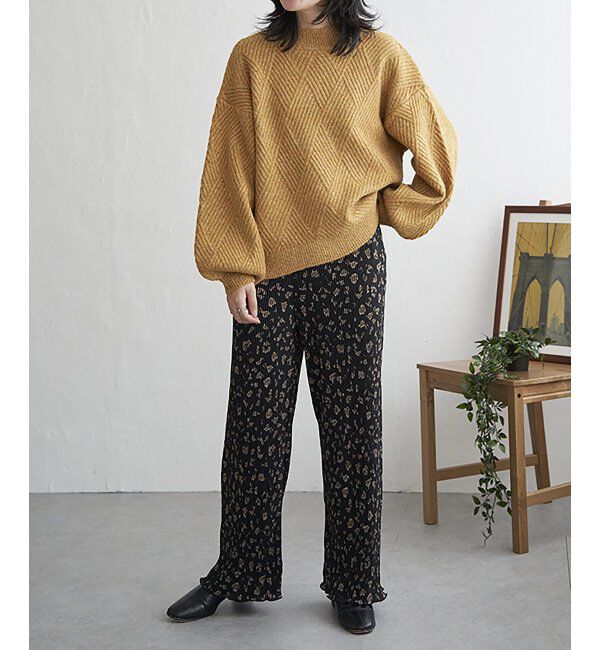 VENCE share style「ブークレダイヤ柄ニット」|ニット・セーター|