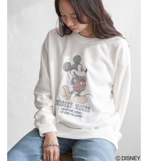 VENCE share style「ミッキーマウス 裏起毛スウェット」|スウェット・ジャージ|