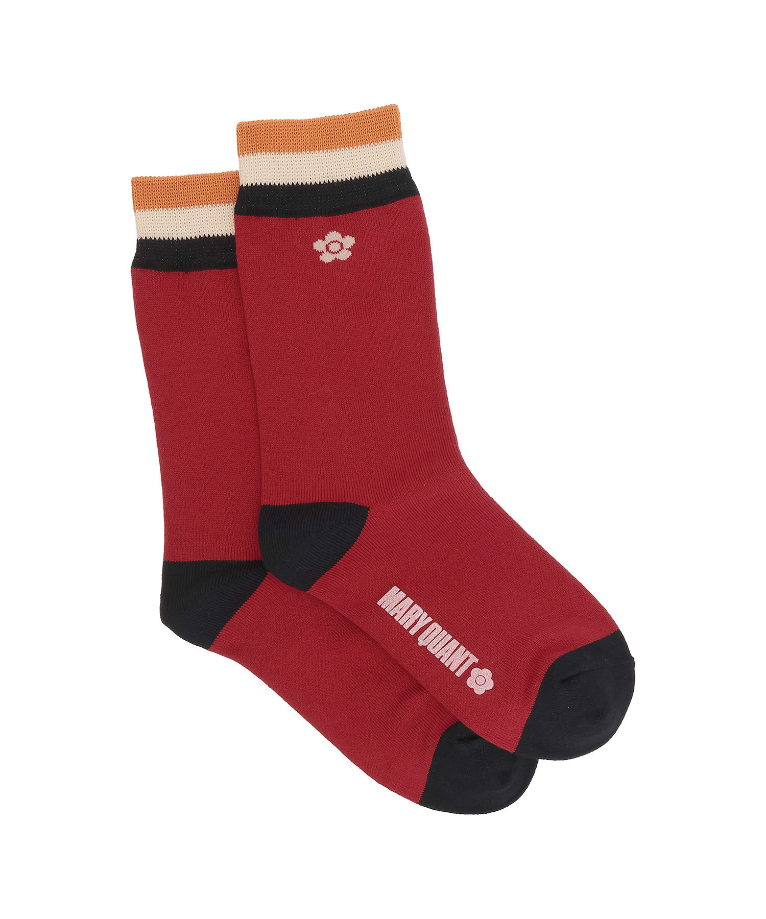 MARY QUANT「ボーダーラインデイジー ソックス」|ソックス|