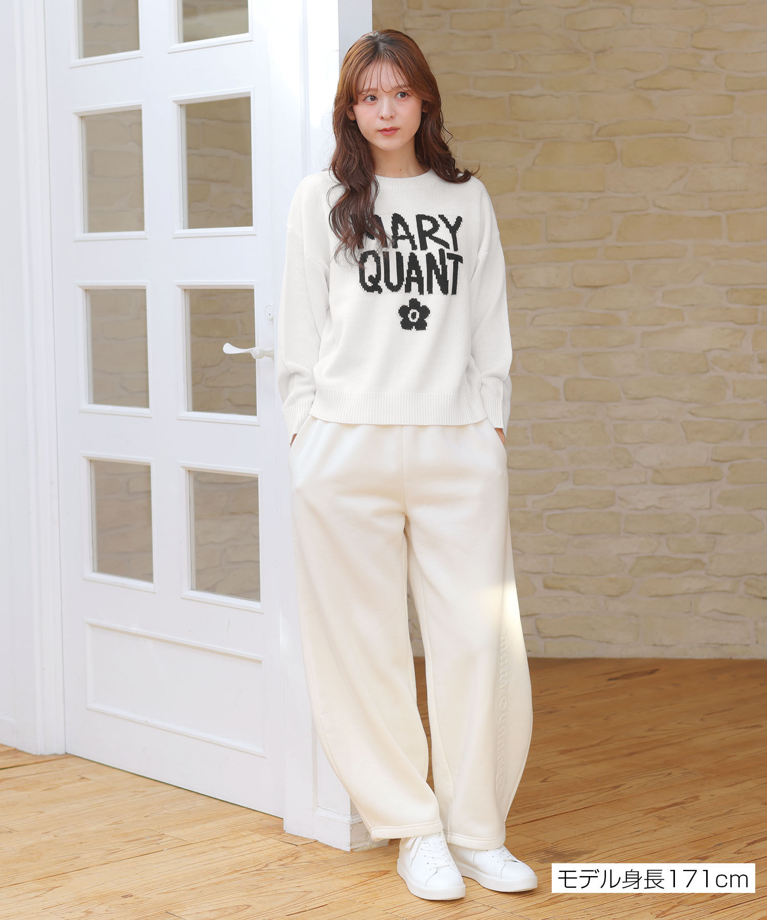 MARY QUANT「ペイントロゴニット プルオーバー」|スウェット・ジャージ|