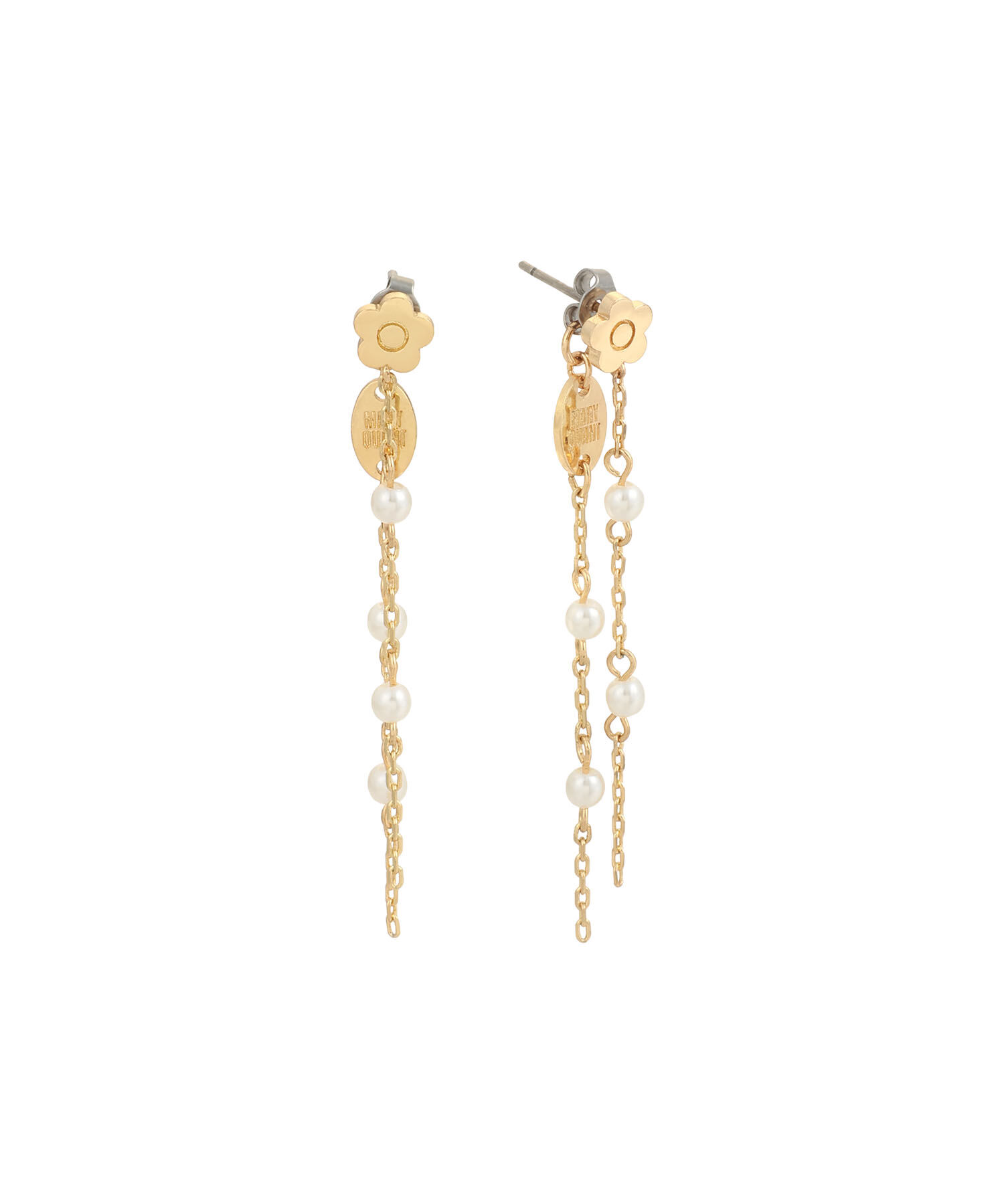 MARY QUANT「ステーションパール ピアス」|ピアス|