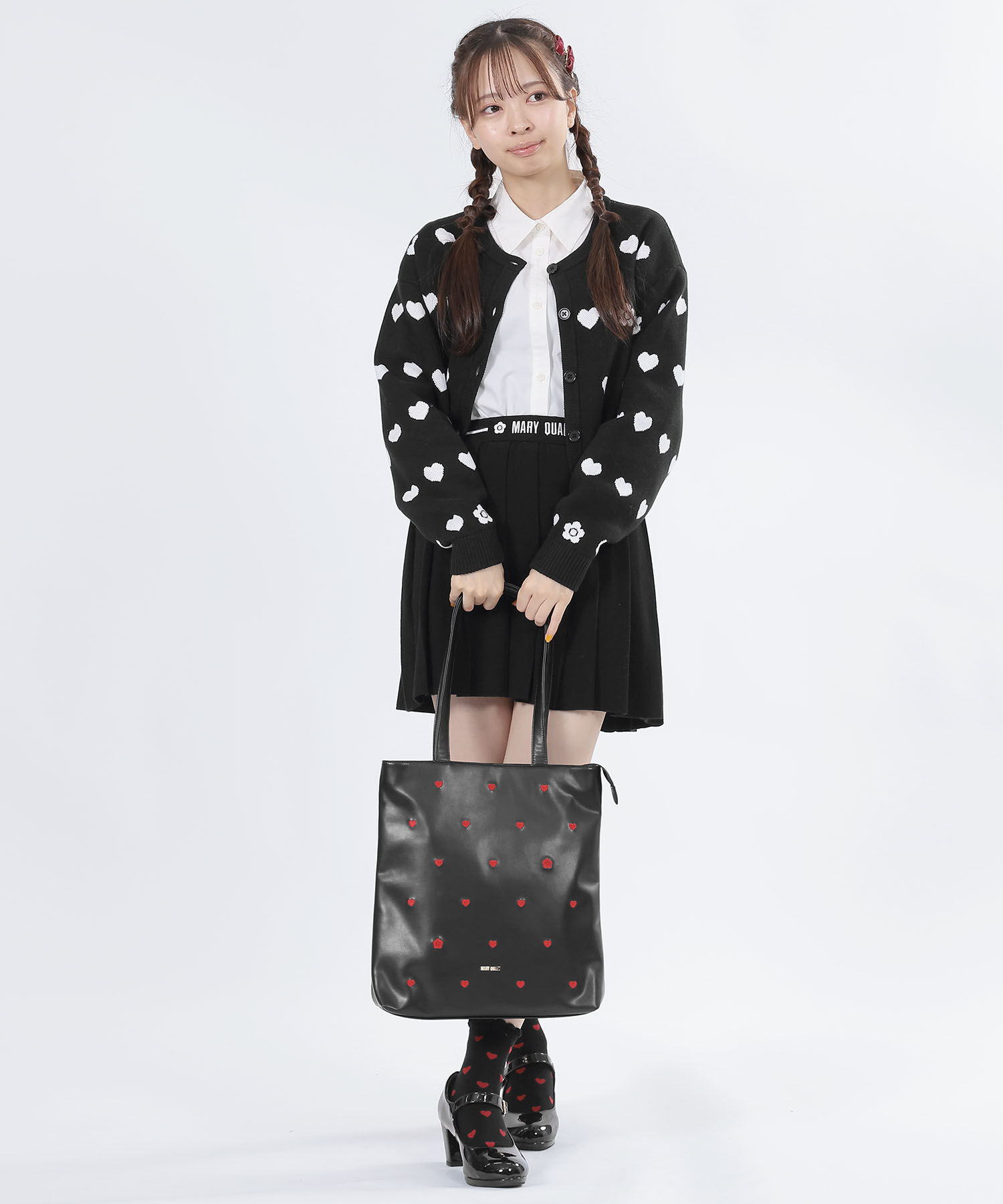 MARY QUANT「ハート刺繍 トート」|トートバッグ|