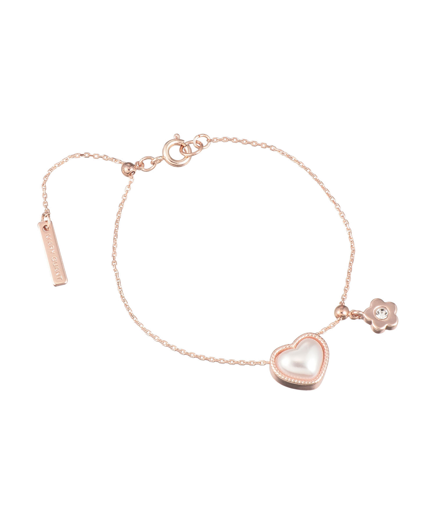 MARY QUANT「ハートパール ブレスレット」|ブレスレット・バングル|ピンクゴールド