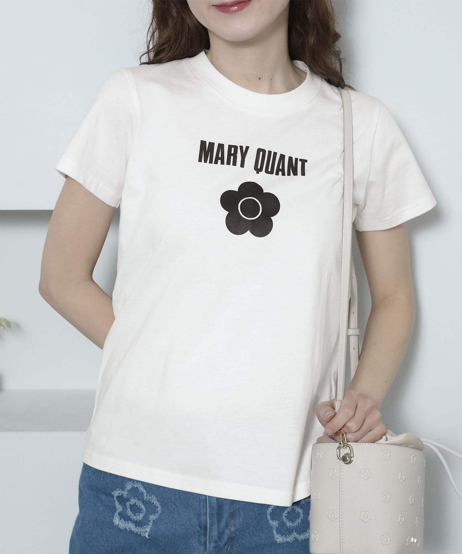 MARY QUANT「ベーシックロゴ Tシャツ」|Tシャツ・カットソー|ホワイト
