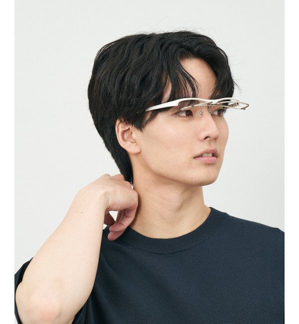  「ウェリントン型 メガネ(跳ね上げ式) ズレ落ち防止 伊達メガネ 度付きメガネ ｜FLIP UP  レンズ交換券付」|メガネ|