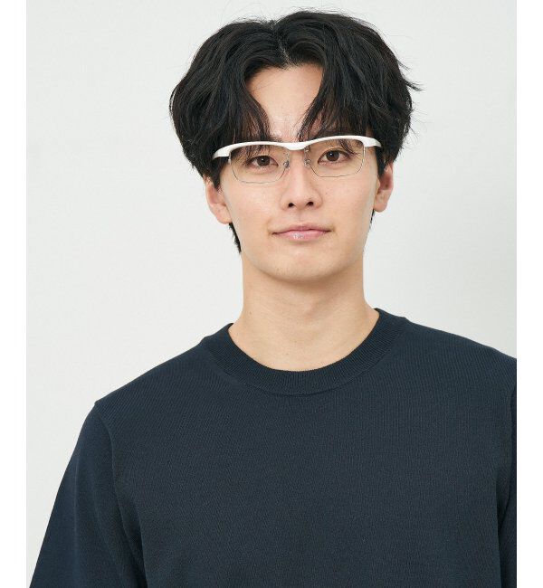  「ウェリントン型 メガネ(跳ね上げ式) ズレ落ち防止 伊達メガネ 度付きメガネ ｜FLIP UP  レンズ交換券付」|メガネ|