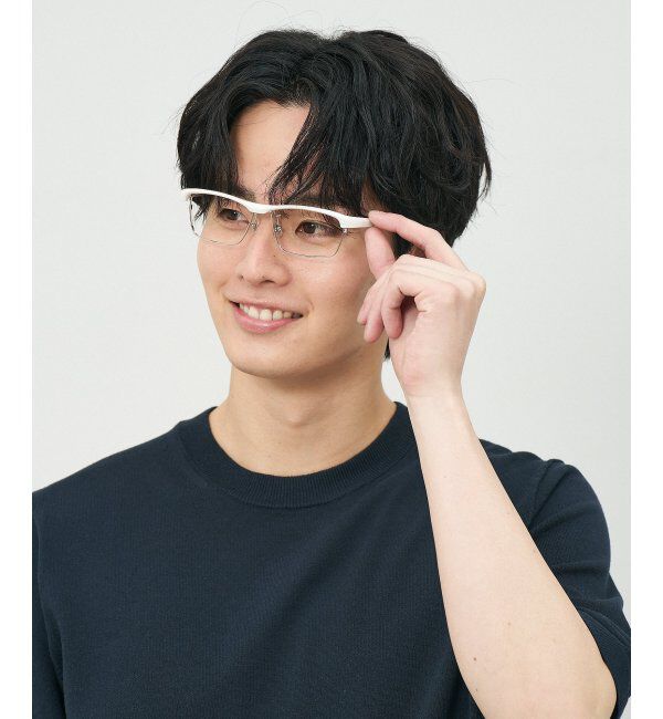  「ウェリントン型 メガネ(跳ね上げ式) ズレ落ち防止 伊達メガネ 度付きメガネ ｜FLIP UP  レンズ交換券付」|メガネ|
