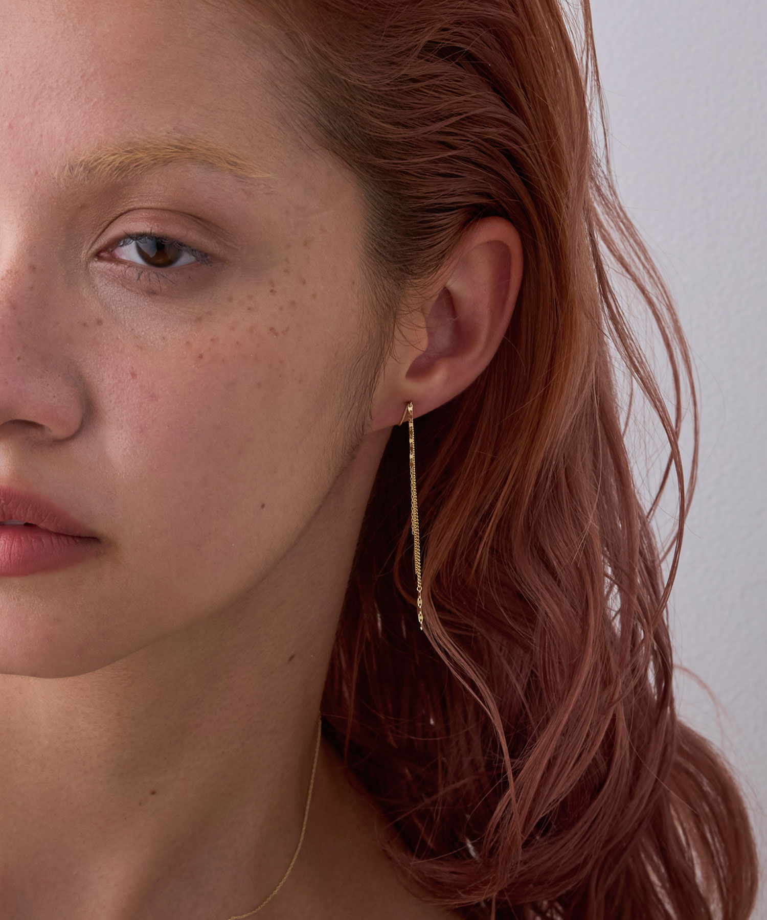 JUPITER「【K10】チェーンデザインイヤリング」|イヤリング|