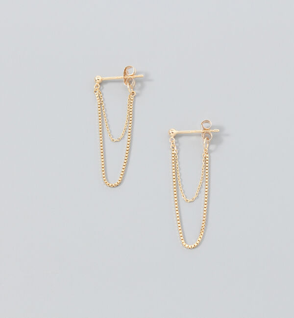 JUPITER「【K10】チェーンフープピアス」|ピアス|ゴールド