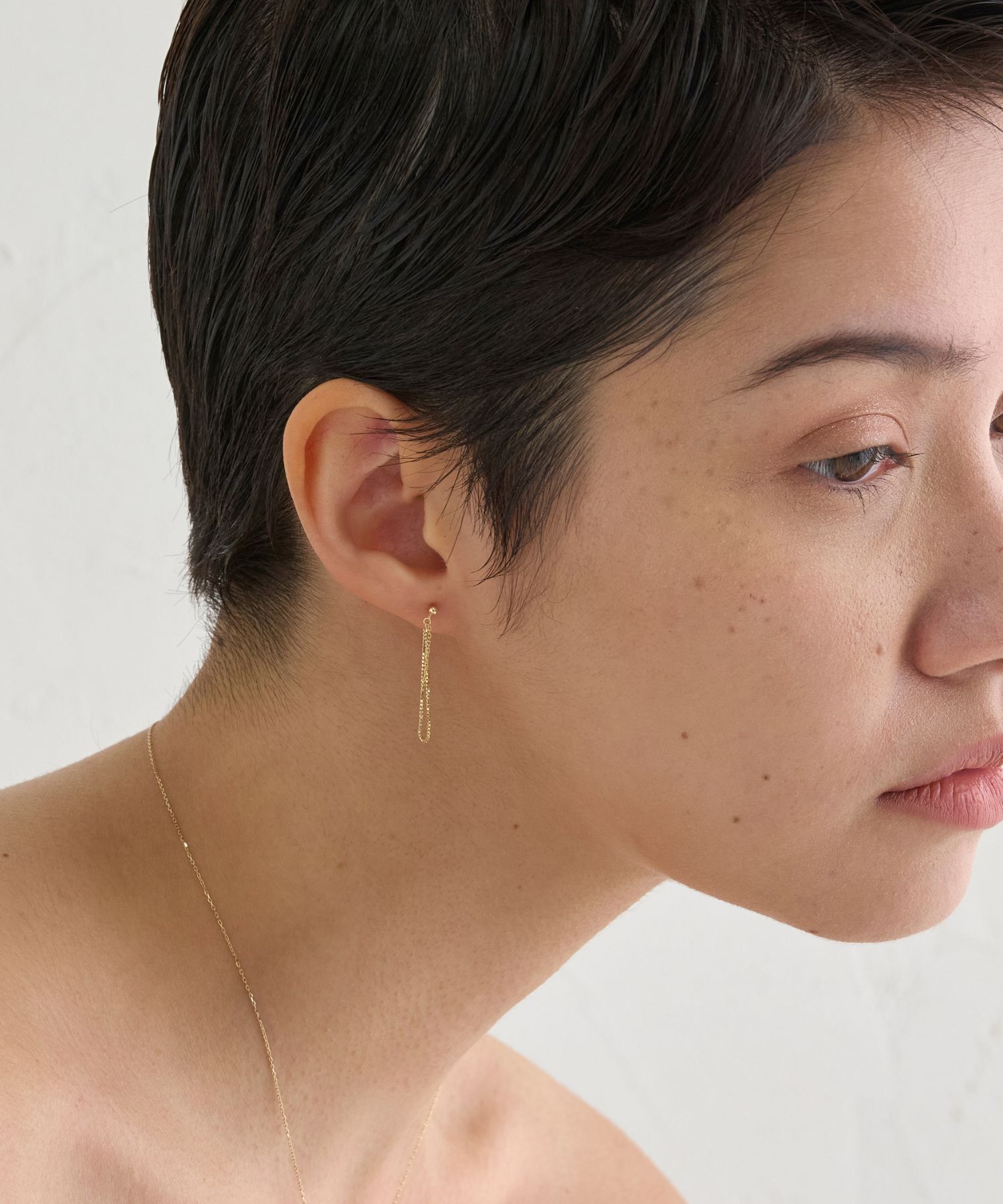 JUPITER「【K10】チェーンフープピアス」|ピアス|