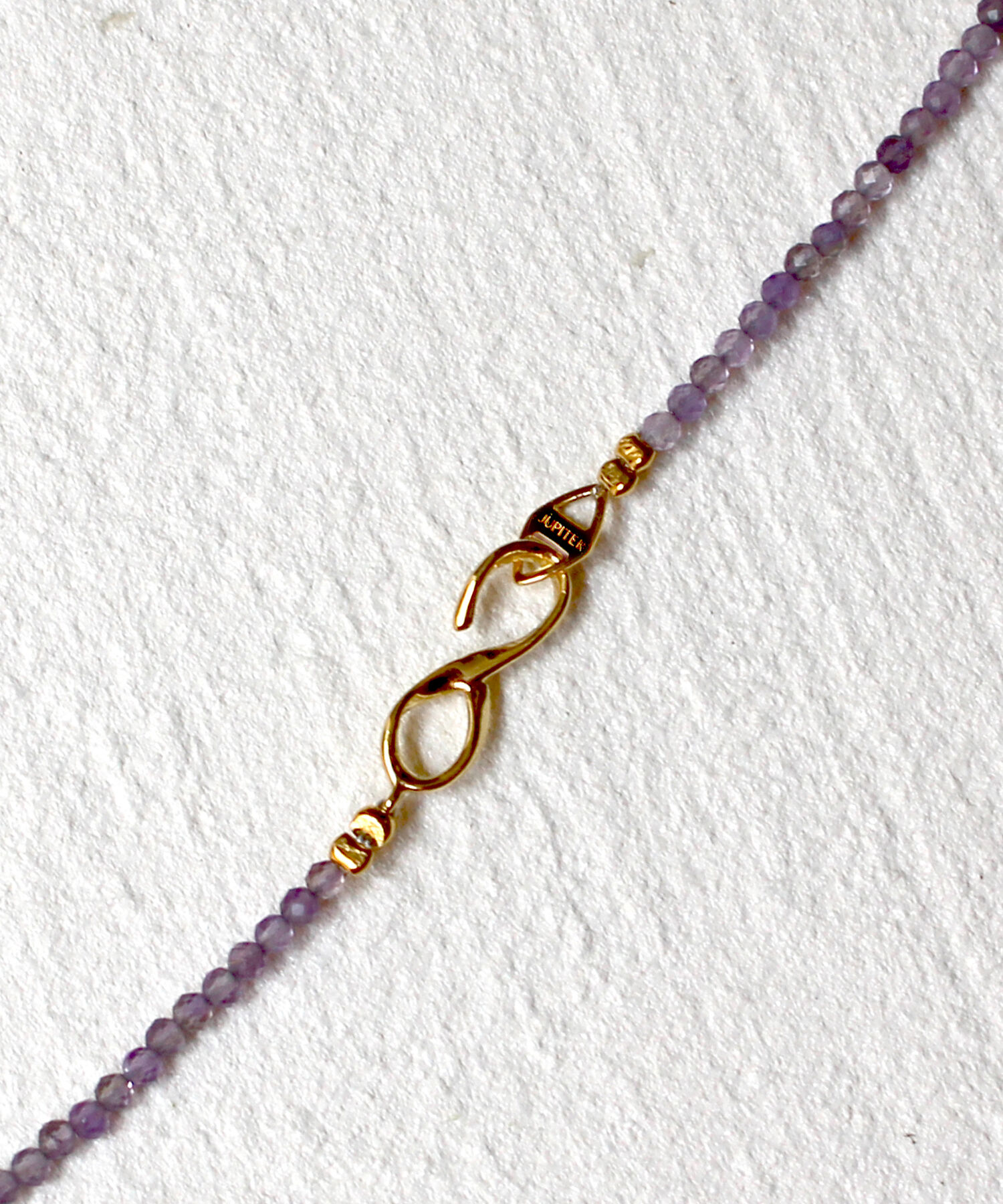 JUPITER「天然石ビーズネックレス/金属アレルギー対応/ニッケルフリー　アメシスト」|ネックレス|