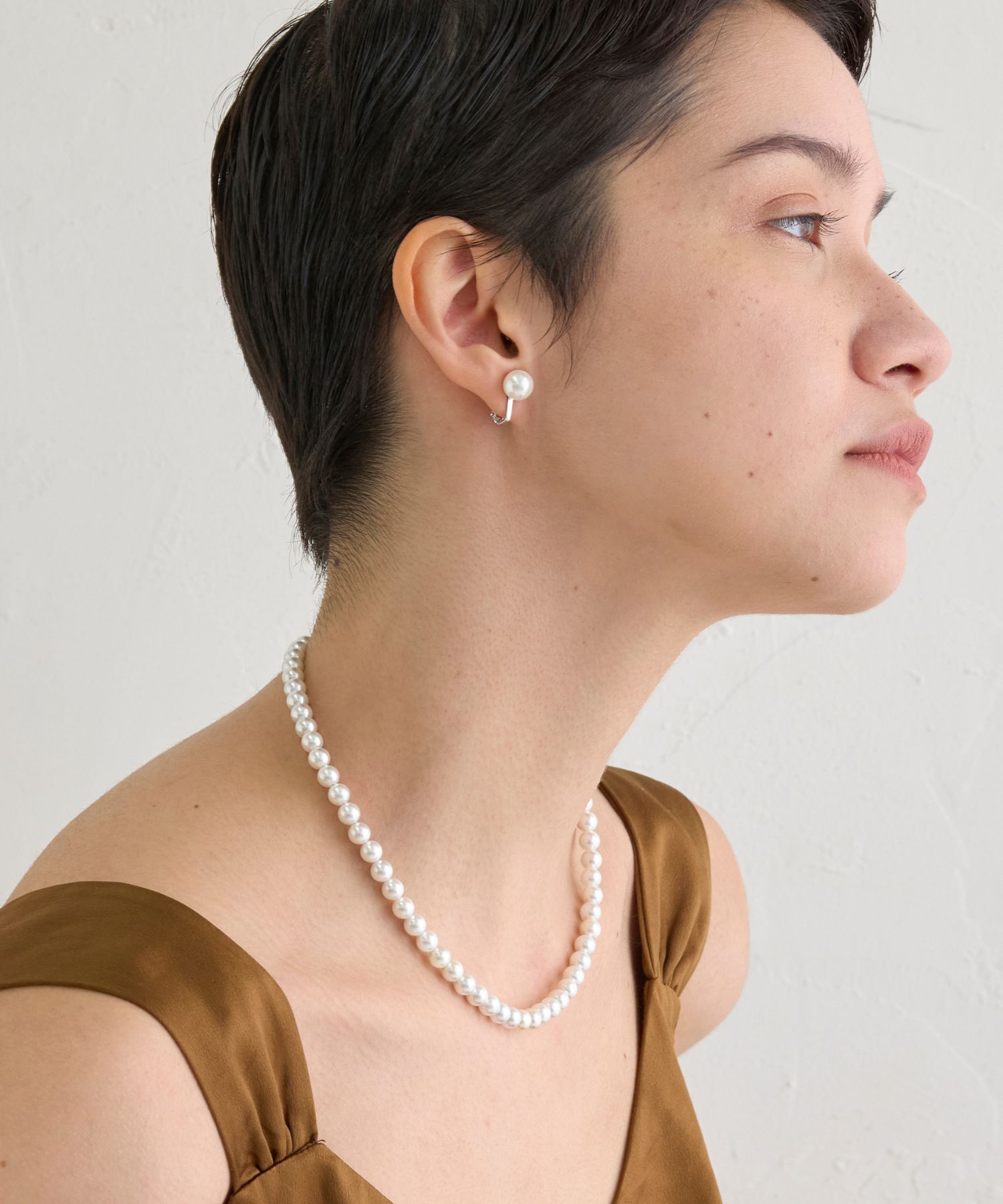 JUPITER「【国産貝パール】フォーマルパールネックレス＆イヤリングセット」|ネックレス|