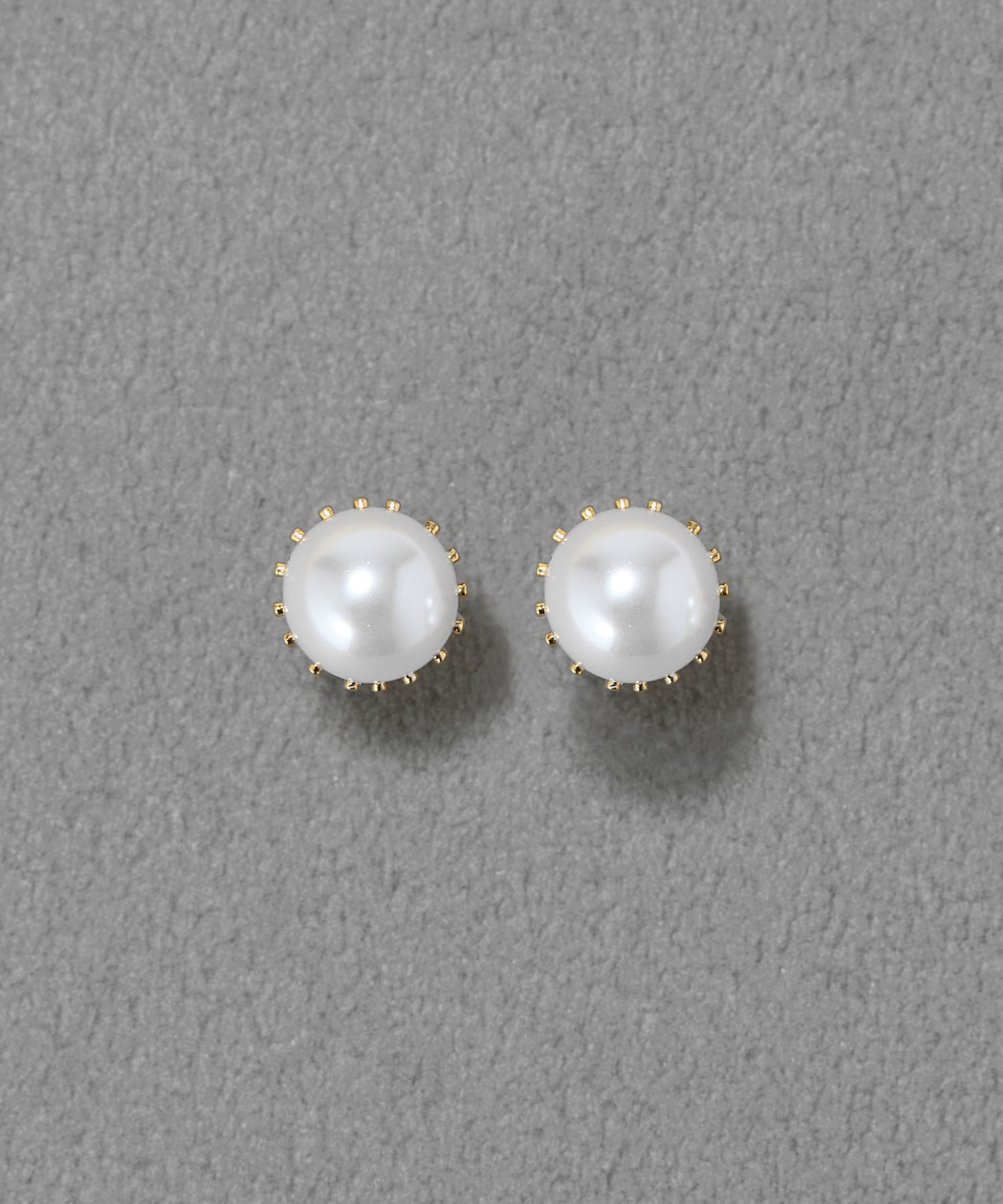  「トゥウィンクルフレームパールピアス　ゴールド/一粒」|ピアス|ゴールド