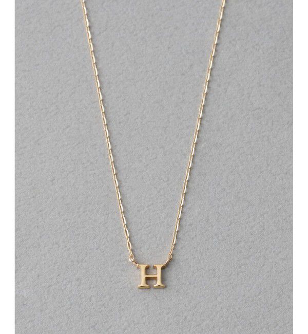 ete「[コード] K10YG イニシャル ネックレス」|ネックレス|H