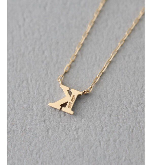 ete「[コード] K10YG イニシャル ネックレス」|ネックレス|