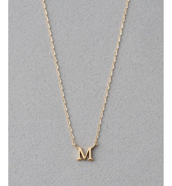 ete「[コード] K10YG イニシャル ネックレス」|ネックレス|M