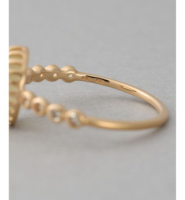 ete「[マイプレシャス] K10YG レモンクォーツ リング」|リング|