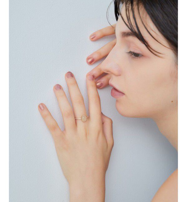 ete「[マイプレシャス] K10YG レモンクォーツ リング」|リング|