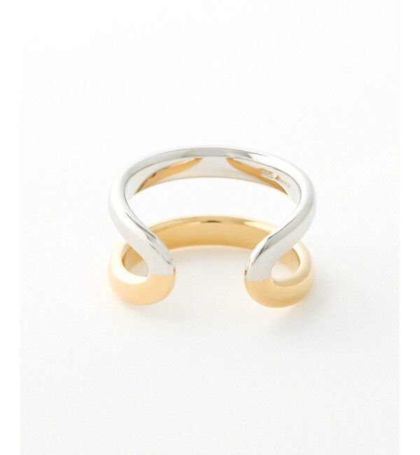 Jouete「レイヤード コンビカラー フォークリング」|リング|