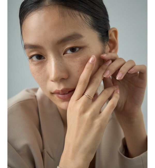 Jouete「[レイヤー] K10YG リング ブレイズ」|リング|