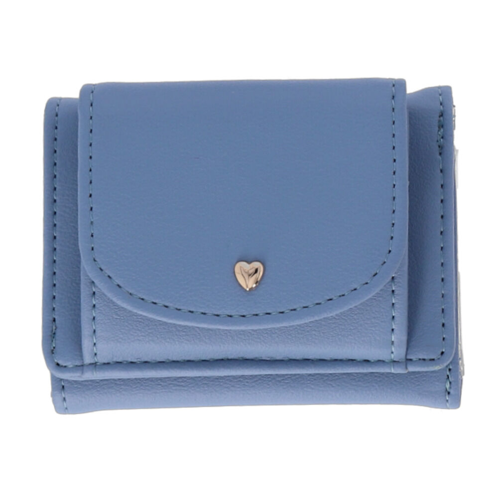 BACKYARD FAMILY「推し活 ミニ財布 通販 三つ折り財布 折財布 財布 サイフ さいふ 三つ折り クリアポケット」|財布|ブルー1
