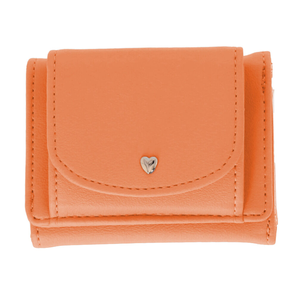 BACKYARD FAMILY「推し活 ミニ財布 通販 三つ折り財布 折財布 財布 サイフ さいふ 三つ折り クリアポケット」|財布|オレンジ1