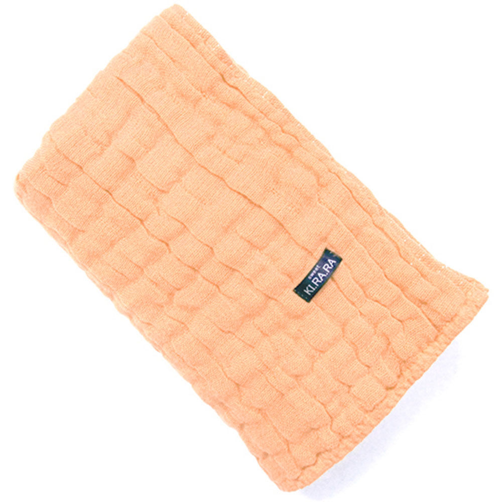 BACKYARD FAMILY「バスタオル ガーゼ 通販 Sweet KIRARA 日本製 ガーゼバスタオル 50x110cm」|タオル|オレンジ1