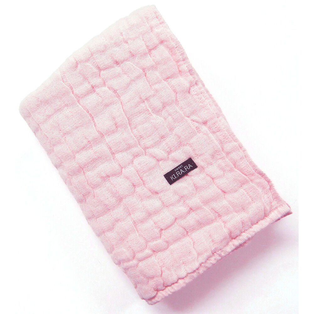 BACKYARD FAMILY「バスタオル ガーゼ 通販 Sweet KIRARA 日本製 ガーゼバスタオル 50x110cm」|タオル|ピンク1