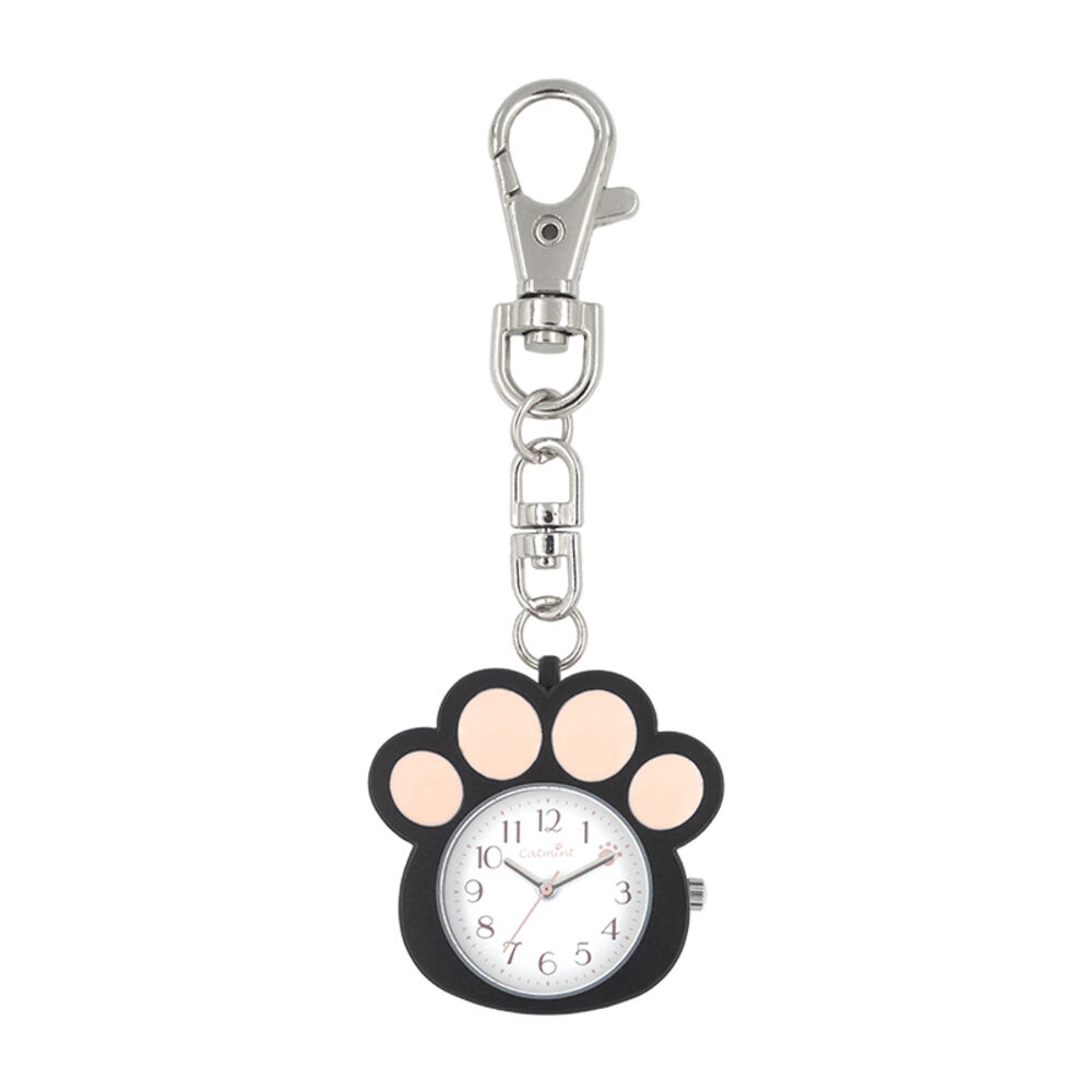 BACKYARD FAMILY「懐中時計 レディース 通販 catmint キャットミント チャームウォッチ 肉球チャームウォッチ」|腕時計|ブラック1