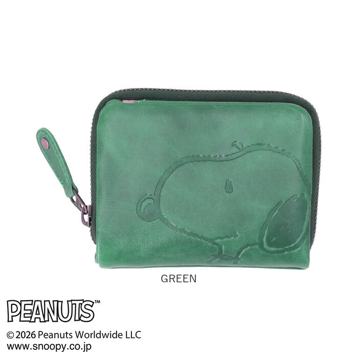 BACKYARD FAMILY「スヌーピー 財布 二つ折り 通販 SNOOPY 73167 レザー 本革 牛革 二つ折り財布」|財布|