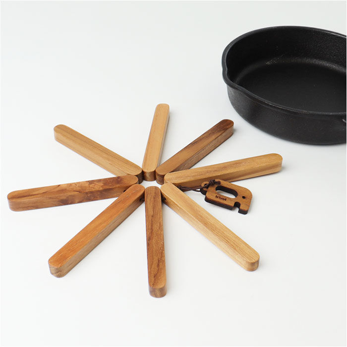 BACKYARD FAMILY「トリベット 鍋敷き 木製 通販 鍋しき なべしき ポットマット trivet なべ敷き チーク材」|その他|