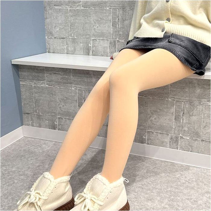 BACKYARD FAMILY「フェイクタイツ 裏起毛 肌色 通販 フェイク タイツ ストッキング風 ベージュ 肌色のタイツ」|その他|