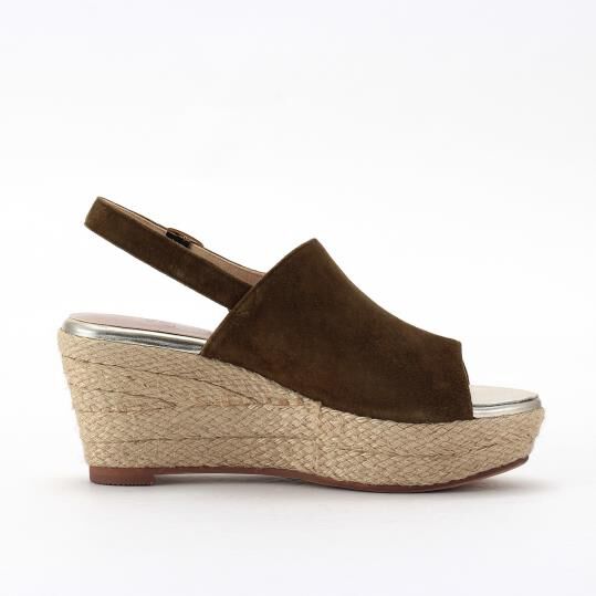 銀座かねまつ「OM250427SUEKAK 【本革】ウェッジヒールサンダル」|サンダル|