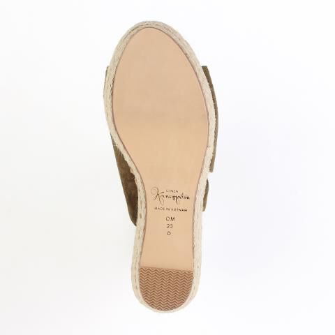 銀座かねまつ「OM250427SUEKAK 【本革】ウェッジヒールサンダル」|サンダル|