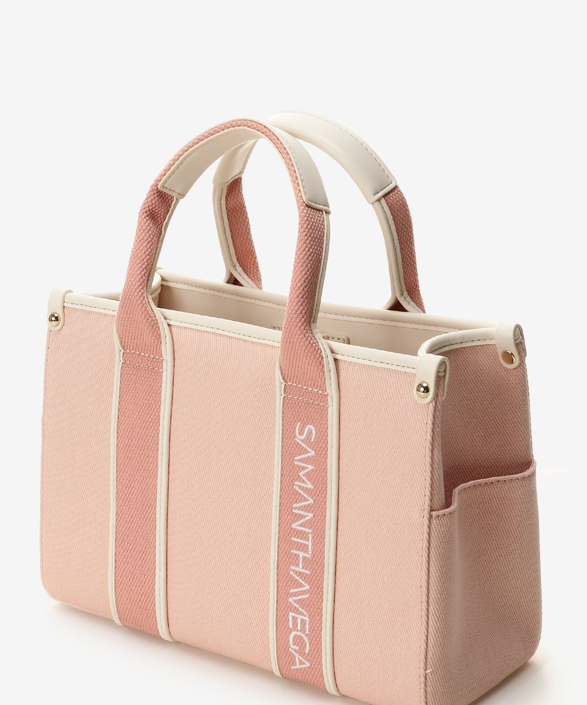 Samantha Vega「ロゴテープキャンバスハンドバッグ（小）」|ハンドバッグ|