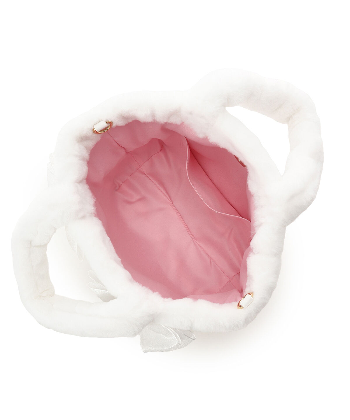 Samantha Vega「シフォンリボンファーハンドバッグ」|ハンドバッグ|