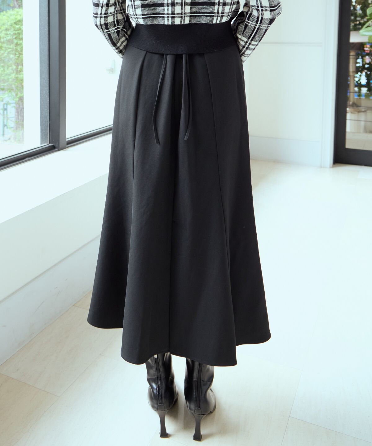 アンドクチュール「フロントZIPマーメイドスカート」|フレア|