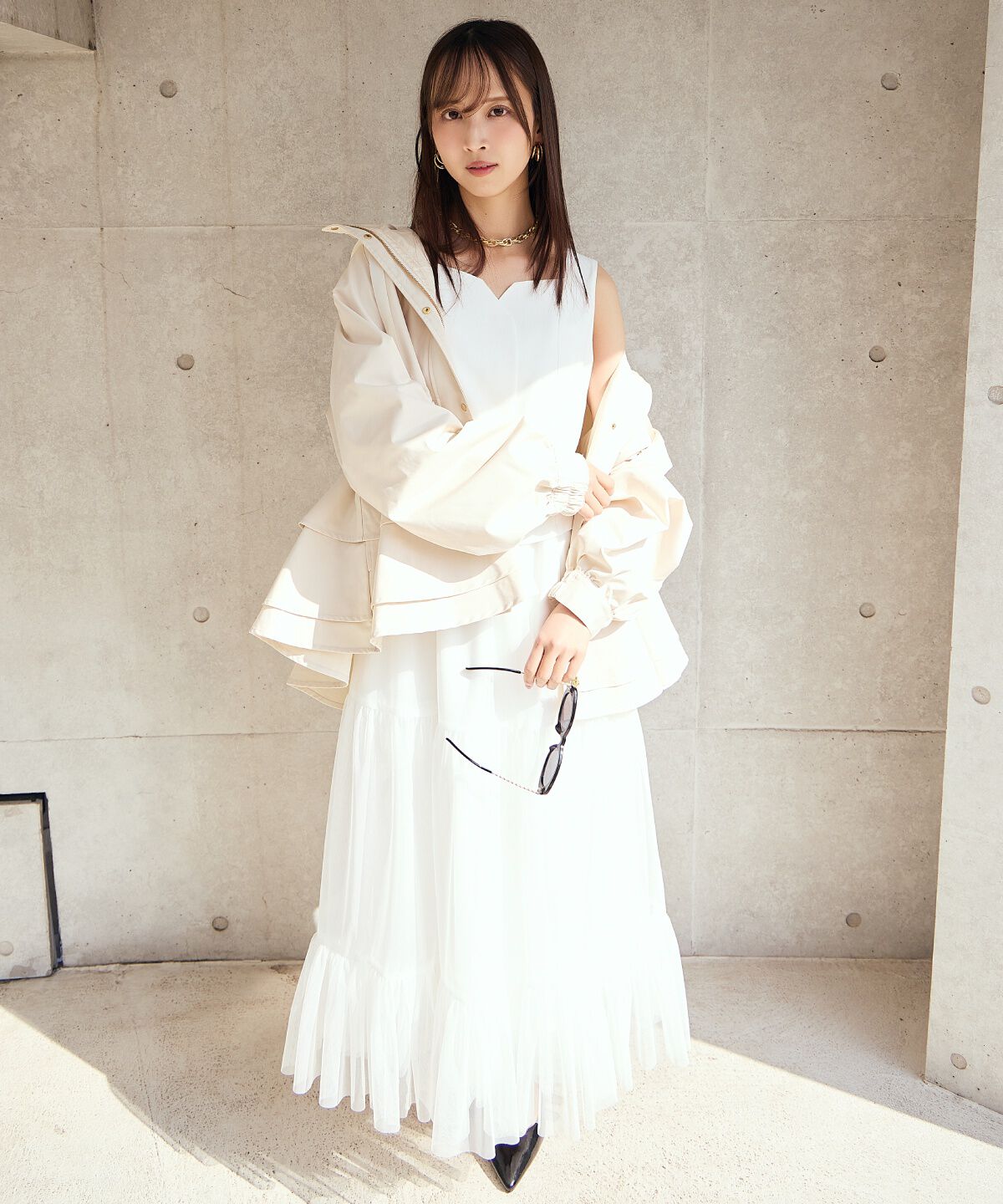 アンドクチュール「ペプラムマウンテンパーカー」|アウトドア|