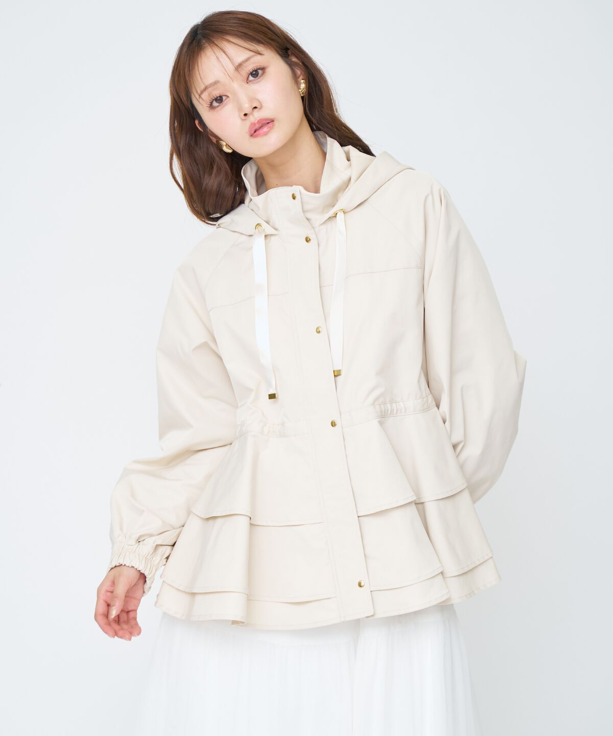 アンドクチュール「ペプラムマウンテンパーカー」|アウトドア|