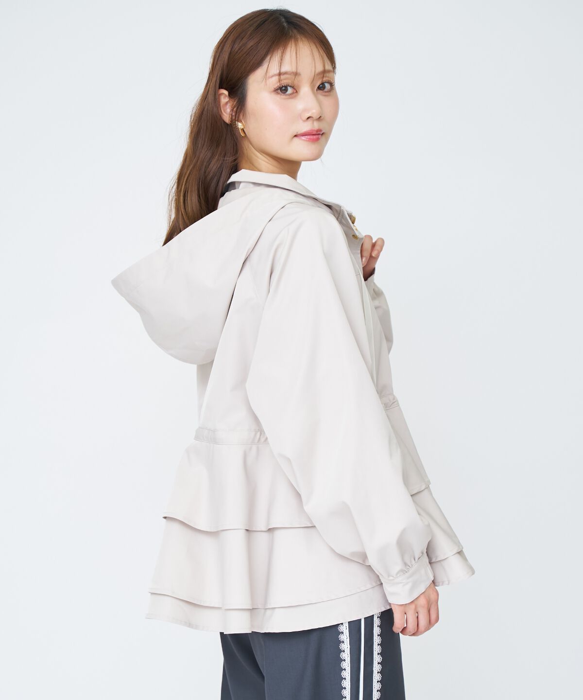 アンドクチュール「ペプラムマウンテンパーカー」|アウトドア|