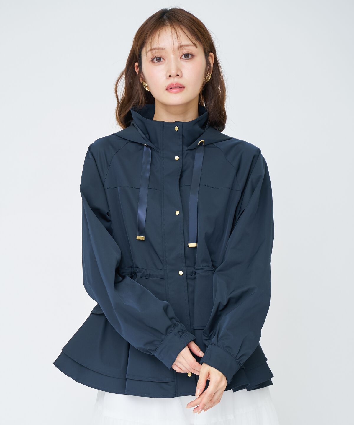 アンドクチュール「ペプラムマウンテンパーカー」|アウトドア|