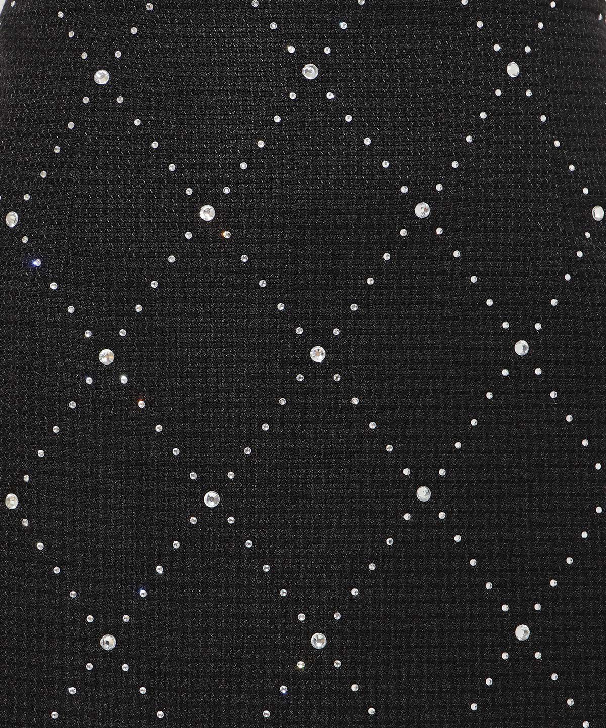 WILLSELECTION「ラインストーンミニスカート」|台形|