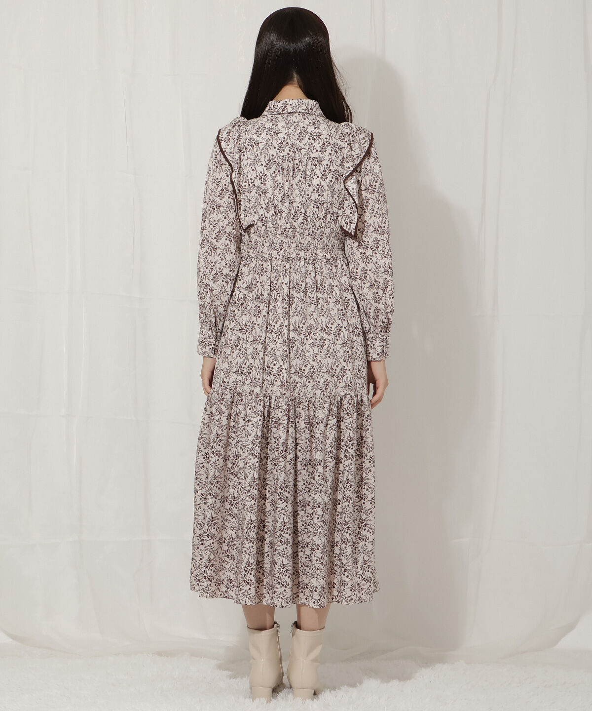 WILLSELECTION「ティアード切り替えパイピングフリルワンピース」|ワンピース|