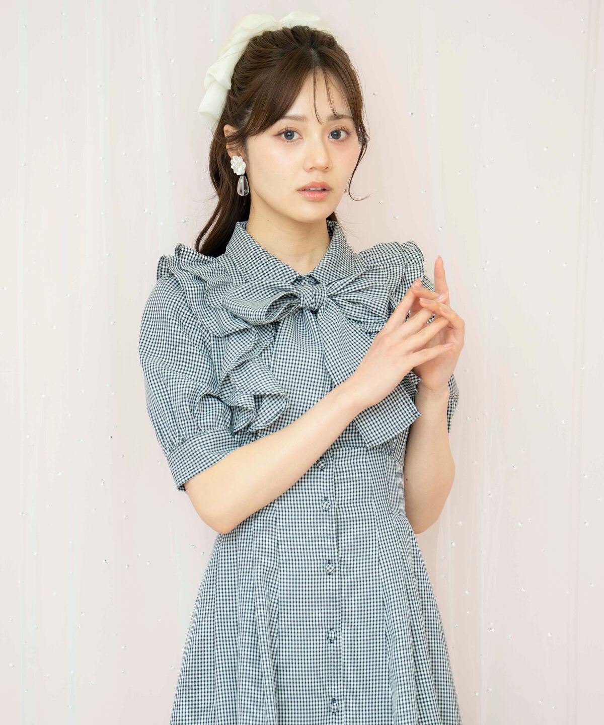 WILLSELECTION「ラッフルリボンタイシャツワンピース」|ワンピース|