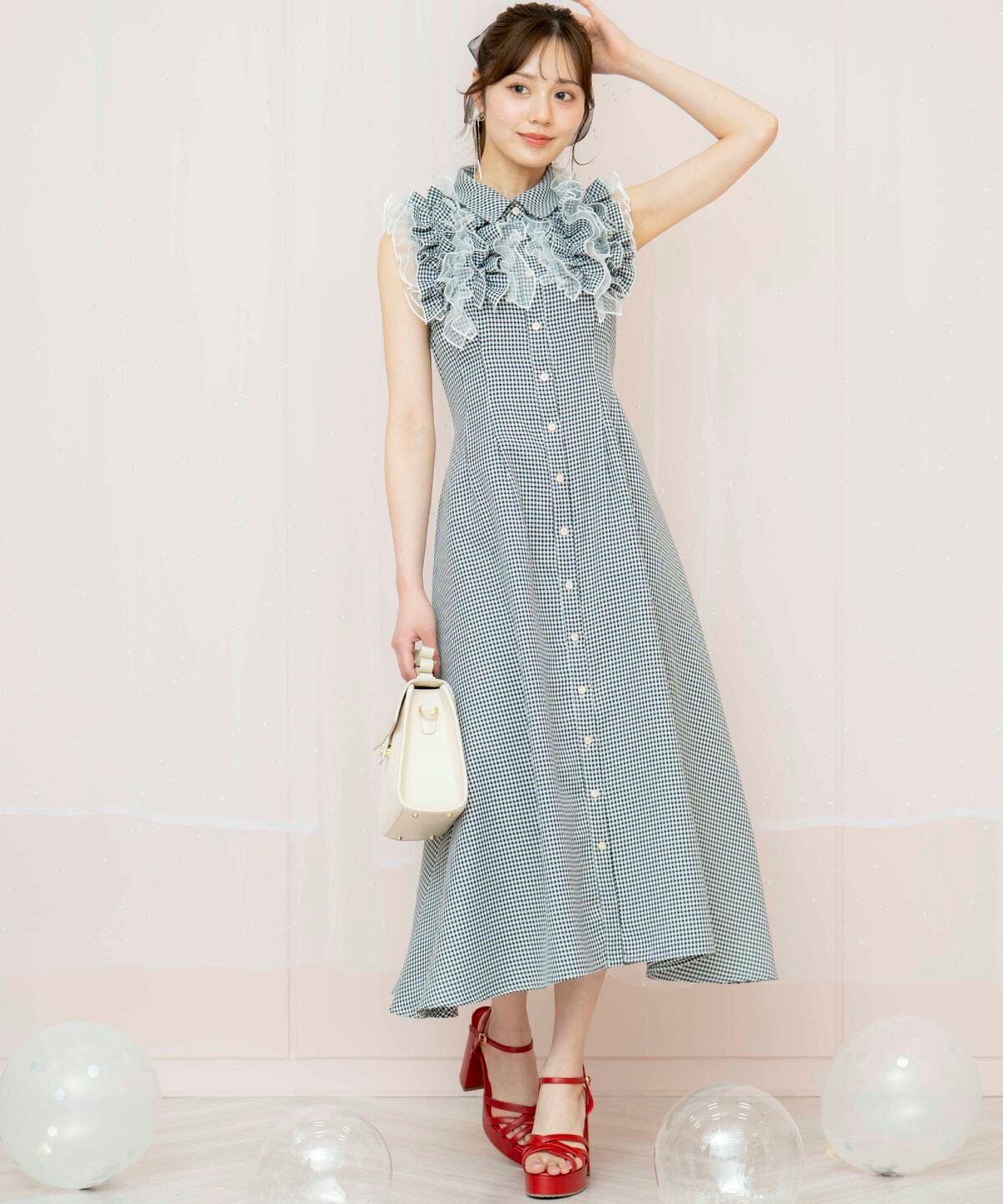 WILLSELECTION「チュールフリルワンピース」|ワンピース|